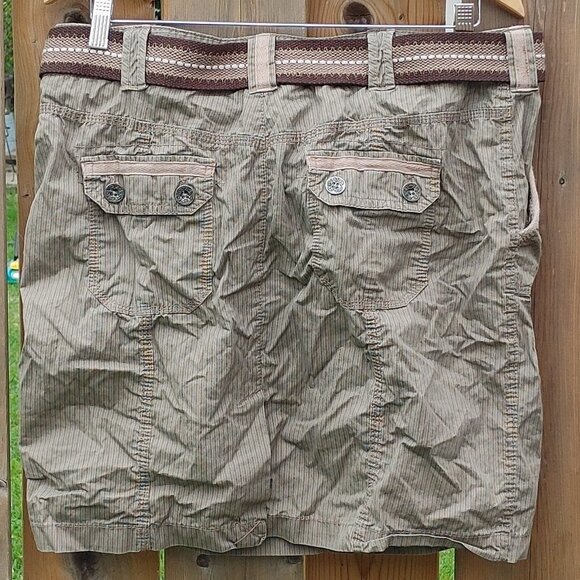 ATTRACTIVE Pin Stripe Woman's CARGO SKIRT Size 12 Dalia Collection - Picture 9 of 12